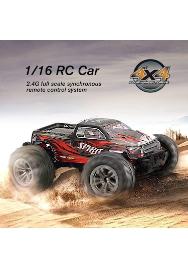 Xinlehong 1:16 Brushless Uzaktan Kumandalı Yüksek Hızlı Rc Araba 52km/s 2.4ghz 4wd Usb Şarj Mavi Çok Renkli