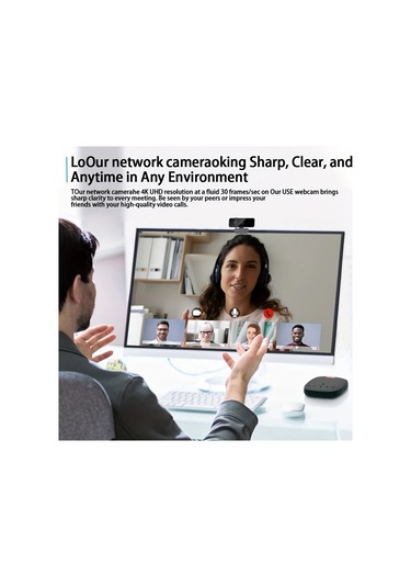 Dashanshop 4k Usb Ağ Kamerası Yüksek Kaliteli Video Akışı Kolay Kurulum Toplantı Ve Etkinlikler