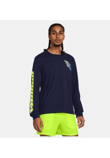 Erkek Ua Launch Uzun Kollu 1384195-100 Lacivert