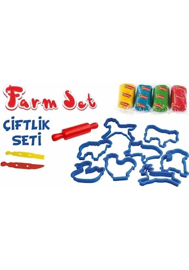 Mey İthalat Ern-588 Orta Kutulu Çiftlik Oyun Hamuru Seti - Eren Oyuncak