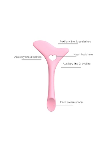 Sones Göz Makyajı Yardımcıları Silikon Çok Amaçlı Eyeliner Çizim Yardımcısı Renk Rastgele Teslimat
