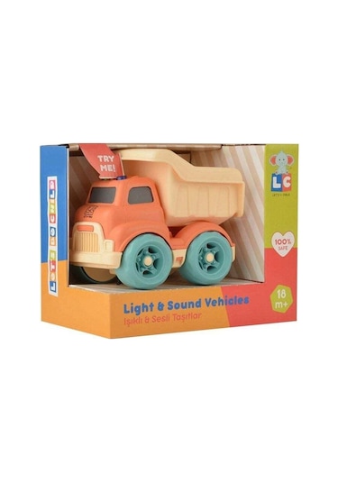 Lc Işıklı Ve Sesli Minik Kamyon-9042103560044