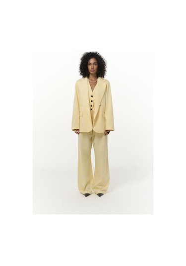Mai Studios Co. Kaylee Sarı Blazer Sarı