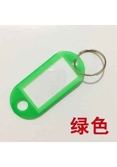 Stmanya 10'lu Çok Renkli Anahtarlık Seti - Kimlik Ve Bagaj Etiketi Gri