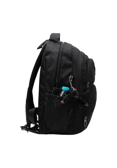 Özel Su İtici Kumaş Siyah Unisex Okul Çantası 34600