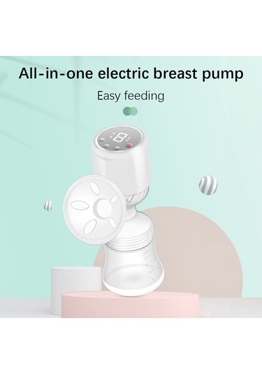 Geeroyoo Yc-10r Taşınabilir Elektrikli Göğüs Pompası, 9 Kademeli Emme Gücü, Masaj Ve Laktasyon Fonksiyonlu, Led Ekran, Pp Malzeme, Beyaz
