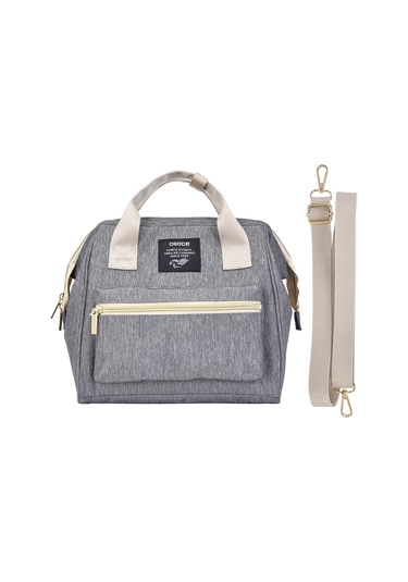 Jeehugo Gri Çok Fonksiyonlu Bebek Çantası - El/omuz/üçgen Çantası, Su Geçirmez, Geniş Hacimli Anne Bebek Seyahat Çantası 25x15x28cm Gri