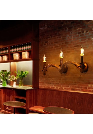 Rustik Led Ampul 4w E14 İnce Duy Gün Işığı 10 Adet Düz Mum Ampul