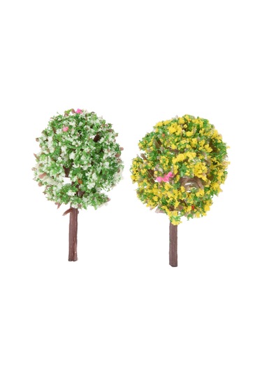 Sones 3 Adet Yapay Ağaç Minyatür Bahçe Ev Dekorasyonu, Rastgele Renk Teslimatı