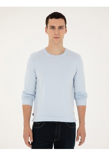 Pierre Cardin Erkek Açık Mavi Kazak /triko 50296575-vr003 Açık Mavi