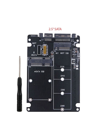 Sata 3 To M.2 Ngff Msata Ssd Çavirici Kart Sata M2 Dönüştürücü