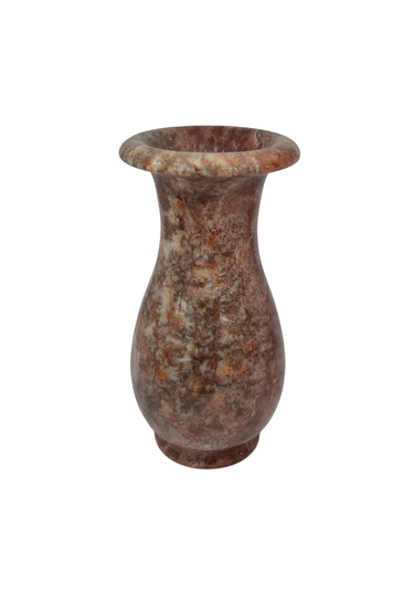 "doğal Oniks Taş Lale Model Vazo - 20 Cm Dekoratif Şık Ve Zarif T