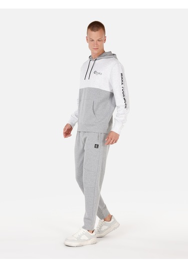 Colins Gri Erkek Eşofman Altı Gri Melanj