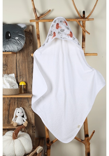 Luckka %100 Pamuk Bebek Havlu Kundak Banyo Havlusu - Ztkundak Standart