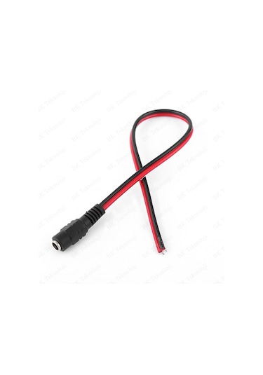 5 Adet 5.5x2.1mm DC 12V Dişi CCTV Led Güç Kablosu