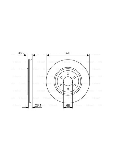 Nissan Navara 2.5Dci 2005-2014 Bosch Ön Disk 2 Adet N11.2172