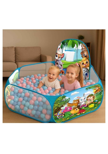 Katlanabilir Top Havuzu 100 Adet Havuz Top Potalı Oyun Parkı Kolay Kurulum ,taşınabilir Tasarım