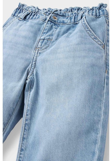 Defacto Kız Bebek Okul Wide Leg Jean Pantolon F1829a525aube394 Mavi