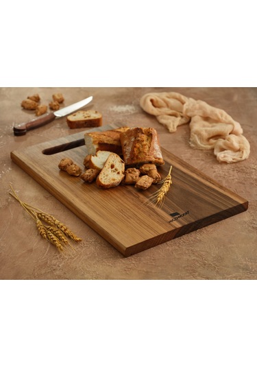 Hıcowood Doğal Ceviz 2'li Kesme Sunum Tahtası Seti -Lazerle İsim/Söz Yazılır