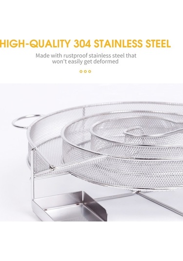 Tongxida 304 Ss Soğuk Füme Jeneratörü - Ahşap Tozu Sepeti 20x19x5cm, Çok Renkli Çok Renkli