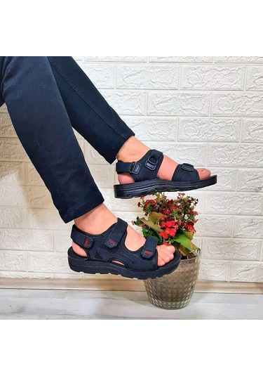 Fiyra Gnpl Siyah Rahat Erkek Günlük Sandalet 001