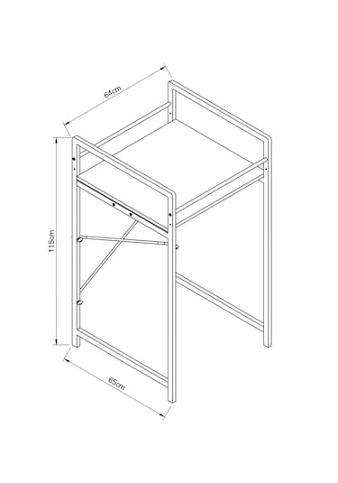 Banyo Rafı Çamaşır Ve Kurutma Makinesi Dolabı Beyaz 1624 Beyaz