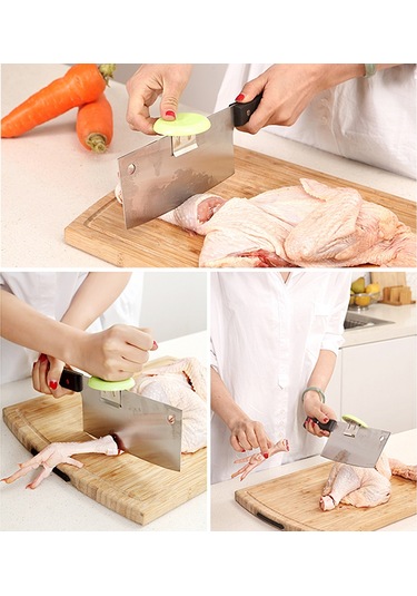 Cbtx Yaratıcı Meıya Mutfak Gerekli Gıda Sebze Kesme Güçlendirici Bıçak Kapağı Beyaz