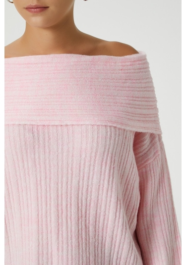 Ritnice Kadın Perla Grade Pembe Yumuşak Triko Kazak Softpembe