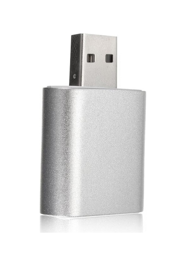 7.1 Mikrofon Destekli 7 Kanal Çift Girişli Harici USB Ses Kartı