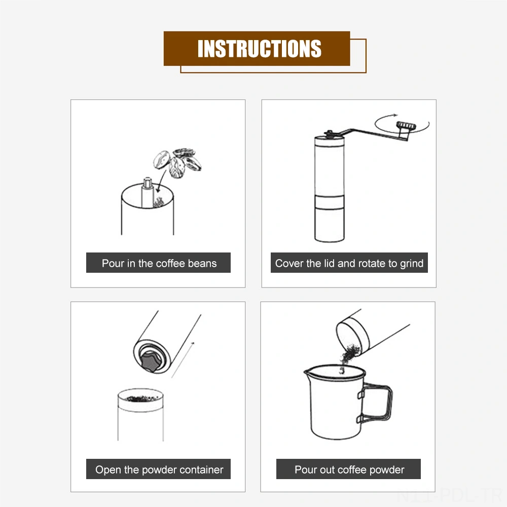 Padalink Portatif El Fincan Kahve Değiştirici 304 Paslanmaz Çelik, Seramik Çekirdek, Ayarlanabilir Zeytinyağı, 40g Kapasite, Sıkça Kullanılan Çok Renkli
