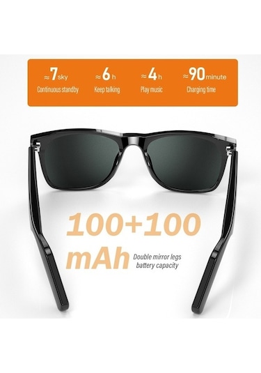 Lebihmurah  E10-C Binaural Bluetooth Akıllı Gözlük