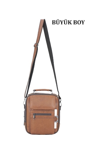 Büyük Boy Kasalı Erkek El ve Omuz Çantası Su Geçirmez Dış Yüzey