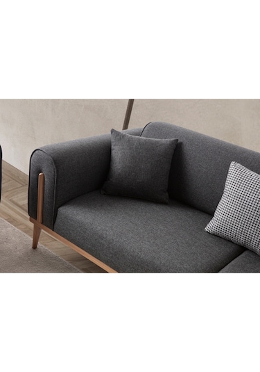 Riva 3+3 Koltuk Takımı Antrasit