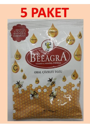 Atarlar Arıcılık Beeagra Arı Vitamini 100 G 5 Paket