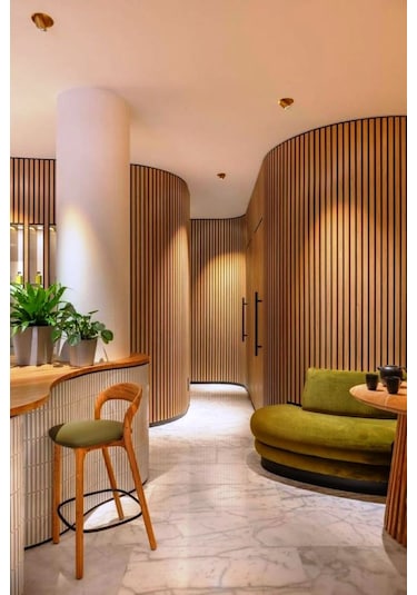 Winflex Eko Keçeli Akustik Ahşap Paneli Safir Meş 50x240cm .