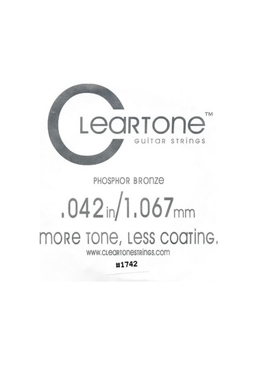 Cleartone Acoustic Phos-Bronze 042 Tek Tel Akustik Gitar Tek Tel
