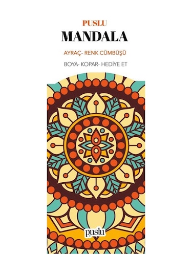 Mandala Ayraç/renk Cümbüşü Boya-kopar-hediye Et