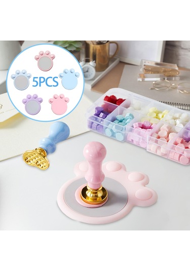 Dolıty 5 Adet Mühür Mumu Silikon Ped Kiti Balmumu Kedi-pençesi
