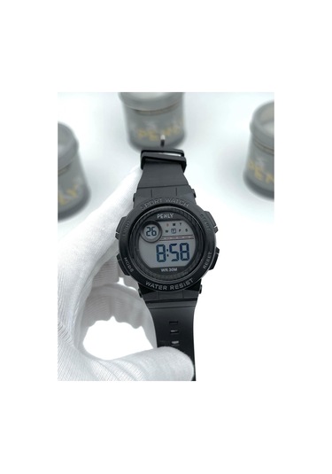 Penly Su Geçirmez Dijital Çocuk Kol Saati 8212 Model Siyah +4 Renk Kronometre-alarmlı 5atm