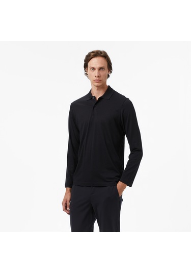 Nautica Erkek Siyah Classic Fit Polo Yaka T-shirt Düz K57019t Siyah