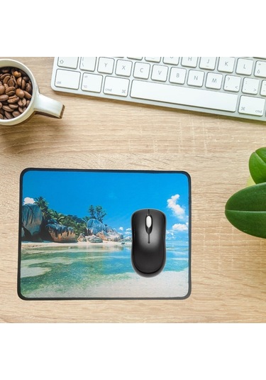Dumles 25x32 Cm Küçük Boy Mouse Pad Manzara Ada