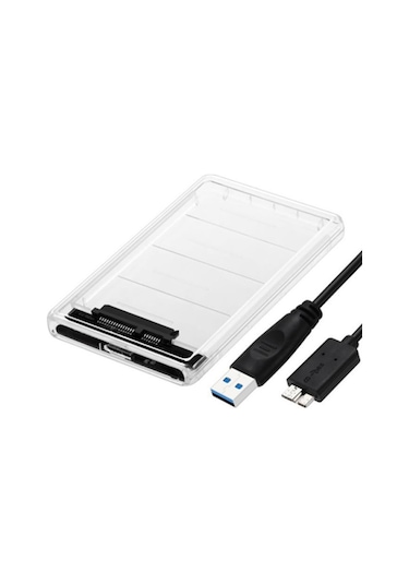 2.5 Hdd Kutusu Usb 3.0 Sata Harddisk Kutu - Şeffaf
