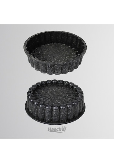 Haschef Safir Tart Kalıbı 26 Cm Siyah