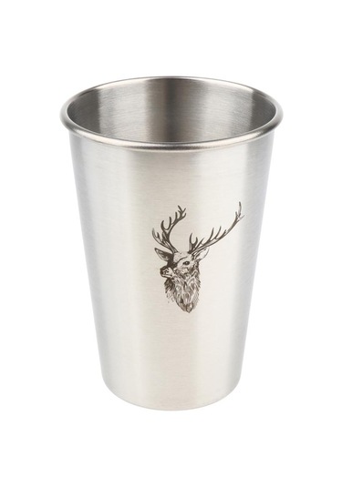 Suntek Bar Bira İçme Geyik Deseni Için Paslanmaz Çelik 500ml Geyik Deseni