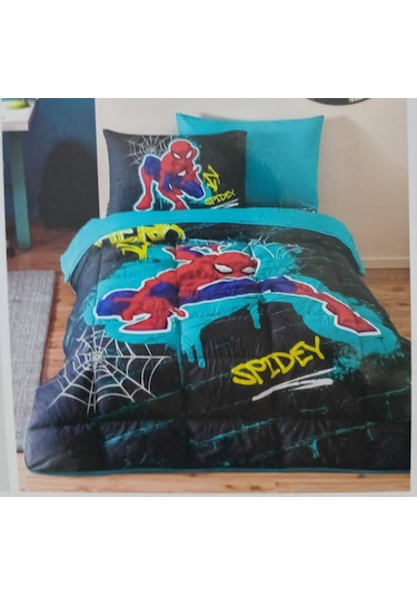 Özdilek Disney Rf Tek Kişilik Uyku Seti Gri Spiderman Street
