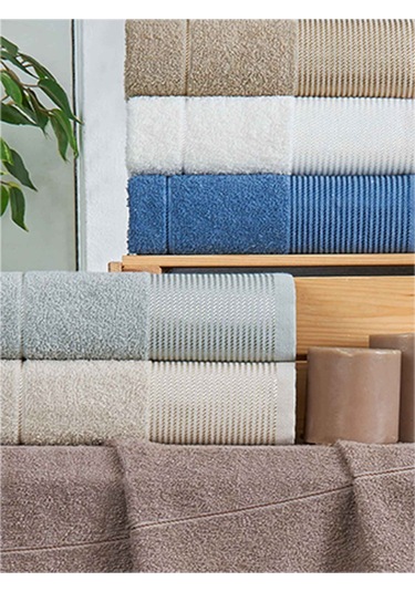 6 Parça Atkıdan Fitilli Havlu Seti Çok Renkli