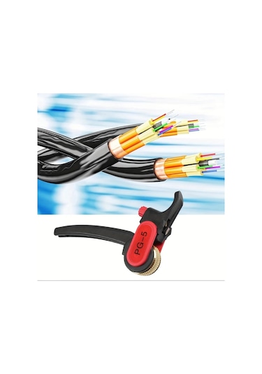 Xuweiwei 1 Adet Kablo Soyma Makinesi Manuel Longitudinal Dilimleyici Pg5 Değiştirilebilir Bıçak Siyah Kırmızı Elektrikli Tel Soyma Aleti