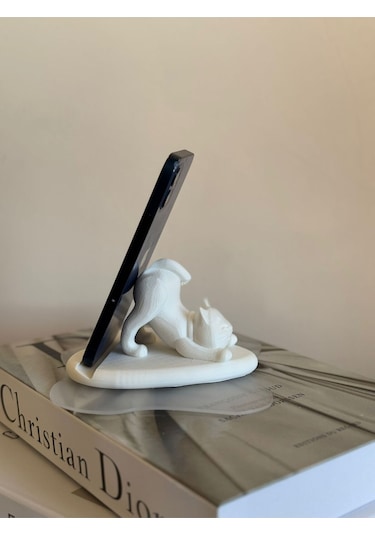 Sevimli Kedi Telefon Tutucu - Esnek Kedi Standı Sevimli Telefon Standı