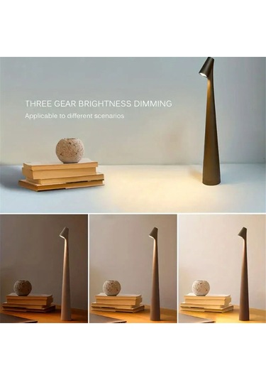 Led Masa Lambası Endüktif Işık Şarjlı Öğrenme Işığı B Beyaz