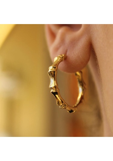 Çelikoğlu Kuyumculuk 8 Ayar Altın Halka Küpe 1,51 Gr Açık Sarı Altın